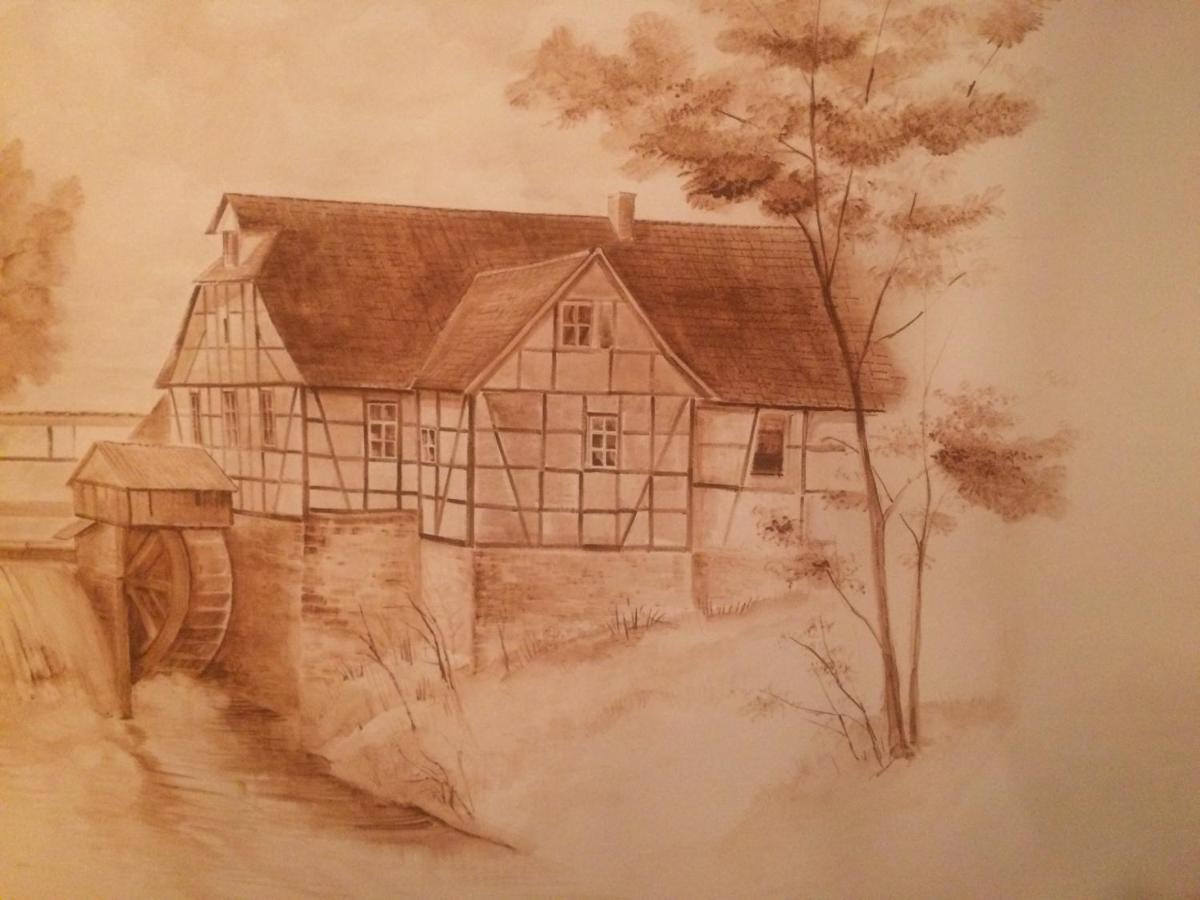 Ferienwohnung Im Schlossgarten Herbsleben Exterior foto
